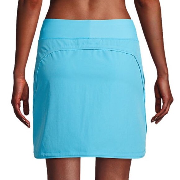 Lands' End Women's Comfort Waist Swim Skirt Swim Bottoms Skort - Picture 3 of 5